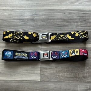 Buckle Down Seat Belt Buckle Belt Strap Bundle - Pokémon & Batman